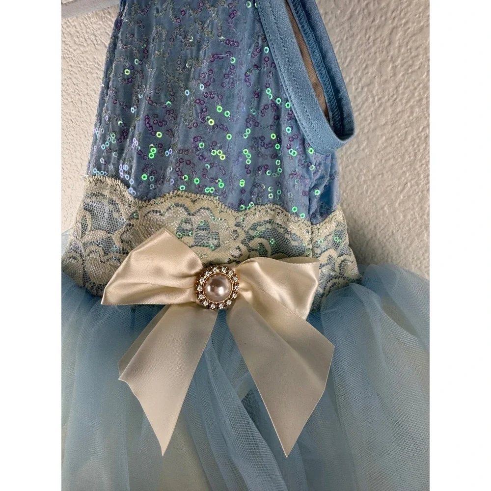 Weisman Girls Ballet Dance Costume Dress Leotard Tutu Skirt Light Blue XXSC‎